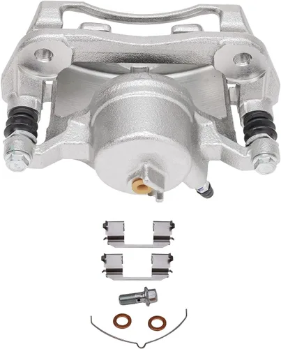 Miniatura 6 de Detroit Axle - Kit de freno delantero para Honda Element 2002-2004 CR-V 2003-2011 Pinza de freno de disco lateral del pasajero con soporte Pastillas