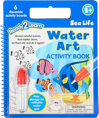 Libro de actividades de arte con agua - Vida marina