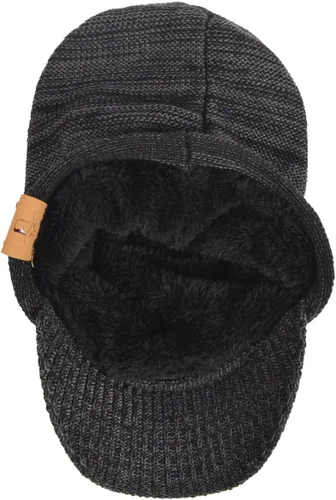 Miniatura 3 de Gorro de punto holgado con calavera de gran tamaño para hombre tipo skullcap