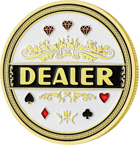 Miniatura 4 de LuluCircle Botón de distribuidor, ciega pequeña, ciega grande, guardia de póquer, regalos de póquer para hombres, accesorios de póquer
