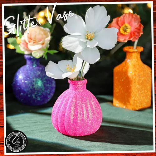 Miniatura 4 de Leobro - Brillantina rosa, 150 g/5.29 oz, brillantina fina iridiscente rosa intenso para manualidades, resina, uñas, cuerpo, decoraciones de San