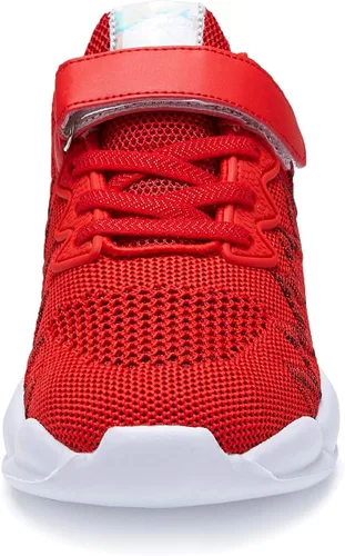 Miniatura 5 de Hetios Zapatos para niños y niñas, ligeros, atléticos, para correr, transpirables, de punto, para la escuela (bebéniño pequeñoniño grande)