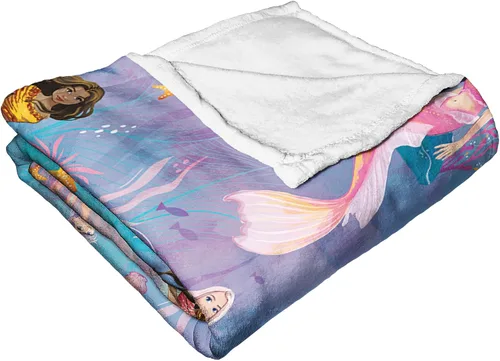 Miniatura 3 de Northwest Little Mermaid/Ariel - Manta de seda táctil, 50 x 60 pulgadas, Hijas Tritón