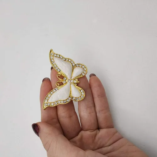 Miniatura 9 de Vivicap - 6 pomos de mariposa dorados, tiradores de cajón de mariposa, tiradores de mariposa elegantes, tirador de un solo agujero, manija