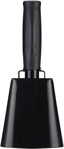 Campana de vaca de acero de 8 pulgadas con asa, campana para hacer ruido, campana de llamada de mano fuerte para eventos deportivos, fútbol, fútbol,