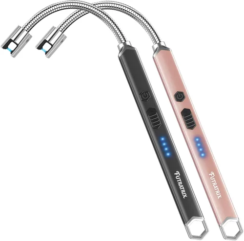 Encendedor de velas eléctrico recargable para tarros profundos, resistente al viento y sin llama para decoración del hogar, regalos amigables con