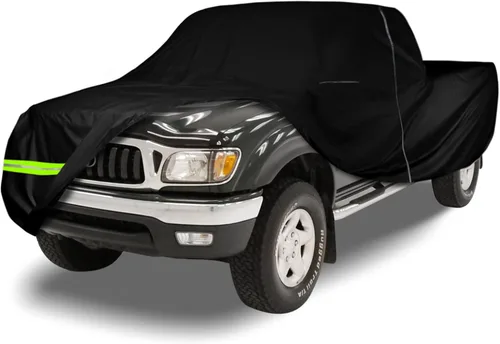 Miniatura 11 de Funda impermeable para automóvil de repuesto para Toyota Land Cruiser FJ40/41/42 210T 1960-1984 para todo tipo de clima, con puerta de cremallera