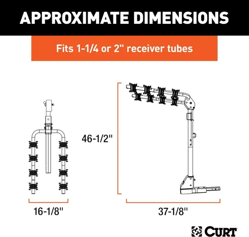 Miniatura 2 de Portabicicleta extensible de montaje con enganche Curt 18030