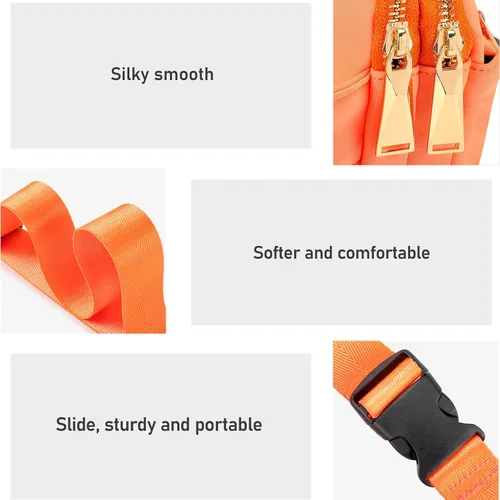 Miniatura 10 de ZORFIN Riñonera para mujeres y hombres, riñonera de moda con correa ajustable para exteriores, entrenamiento, viajes, casual, correr, senderismo