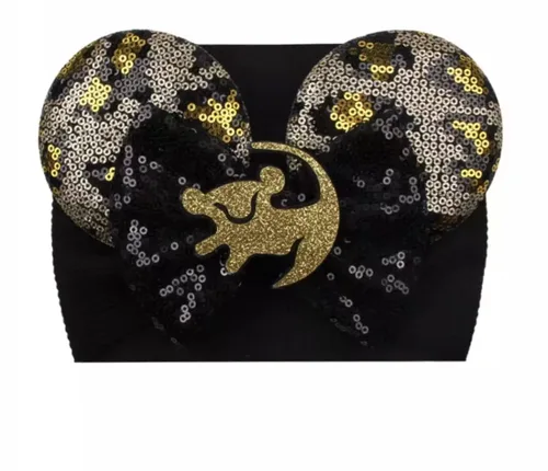 Miniatura 21 de CLGIFT Diadema para el pelo, Minnie Ears para bebé/niño pequeño, diadema flexible, lentejuelas en ambos lados, lilo, niñas
