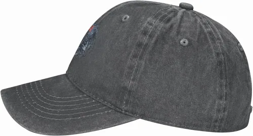 Miniatura 4 de Cowboy Hat Trendy Hats for Man and Women Djustable Four Season Outdoor Baseball Cap of Hell Skull with Angel Deep Heather
