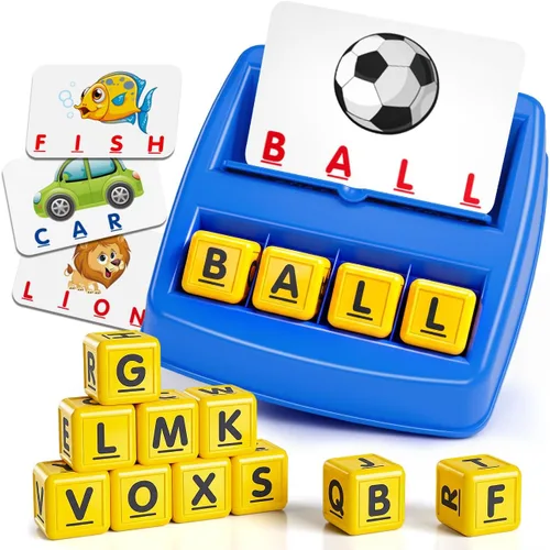 NARRIO Juguetes educativos para niños de 3, 4, 5 años, juego de letras coincidentes, juguetes de aprendizaje ABC para preescolar para niños de 4 a 8