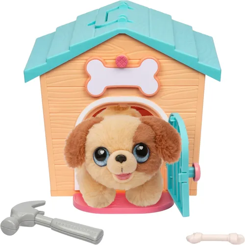 Miniatura 10 de Little Live Pets Figuras de gato para niños, juego de animales de caseta interactivo con más de 25 sonidos, juguetes al aire libre para niñas de 5+