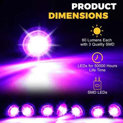 Miniatura 4 de 50 luces LED redondas de 3/4 para remolque, luces LED delanteras y traseras de 12 V, luces de remolque impermeables para camión, automóvil, autobús