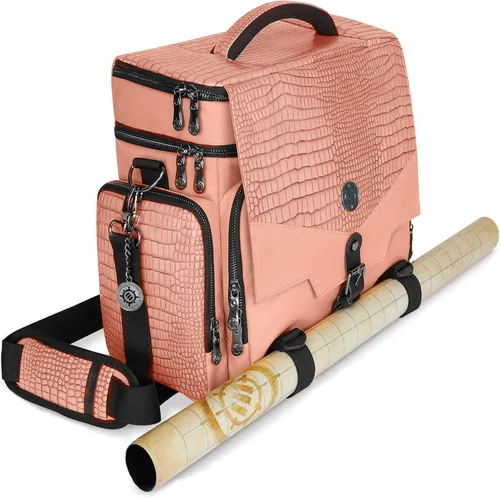 Miniatura 17 de ENHANCE Bolsa de viaje para DND Edición Coleccionista, bolsa compatible con Dungeons and Dragons, soporte para alfombrilla de batalla, bolsillos
