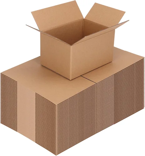Miniatura 24 de CRUGLA Paquete de 40 cajas de envío de 8 x 6 x 4, cajas de cartón para pequeñas empresas, caja de correo corrugada a granel para embalaje