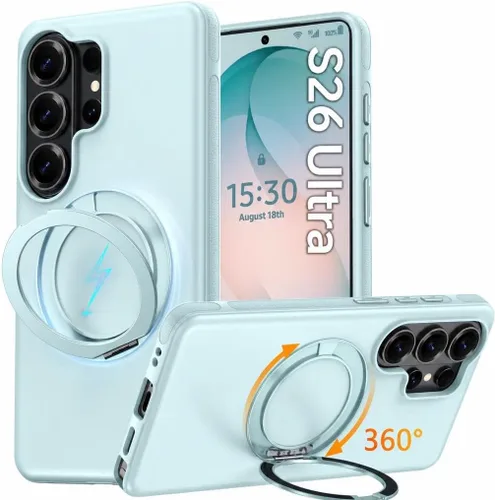 Miniatura 66 de Oterkin Funda para Google Pixel 10a con soporte magnético de giro de 360° [compatible con MagSafe] [antideslizante] [15 pies] a prueba de golpes