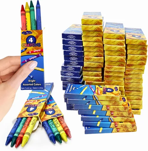 Miniatura 10 de 4E's Novelty 48 cajas de 8 paquetes de crayones a granel para niños, crayones para el aula, suministros para profesores, suministros escolares