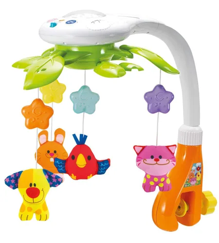 Miniatura 9 de Arco de juguete para cochecito de bebé con música relajante y luces - Arco de actividad ajustable y accesorios de juego - Barra de juguete para bebé