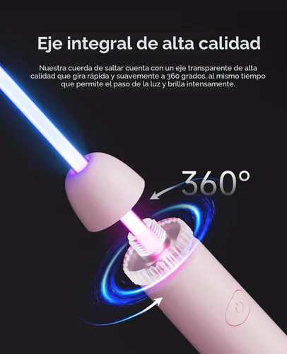 Miniatura 4 de LED Light Up Jump Rope for Kids and Adult, Adjustable Glowing Skipping Rope for Boys and Girls, Colorful Luminous Jumping Rope for Fitness and Rosa