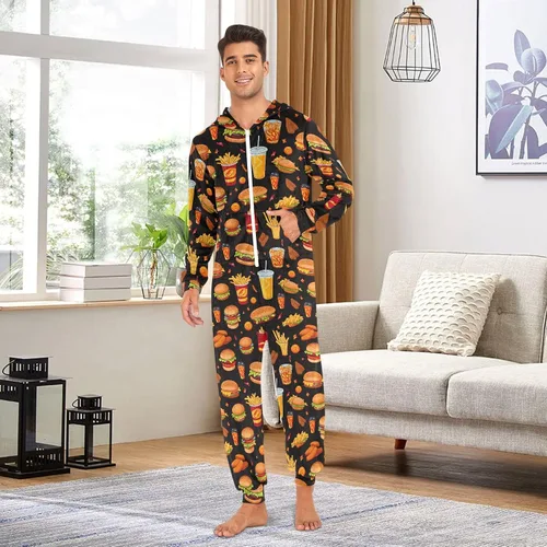 Miniatura 3 de CHIFIGNO Pijama de una pieza para adultos, disfraz de Halloween de una pieza, disfraz de Navidad o cosplay