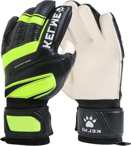 Miniatura 6 de KELME Guantes de portero para niños y adultos, palmas de látex resistentes a la abrasión con tecnología de agarre mejorada, guantes de portero