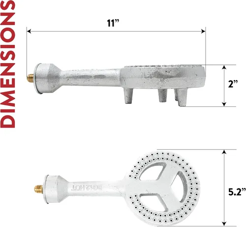 Miniatura 4 de GAS ONE cabeza de hornalla de alta presión de hierro colado con orificio de metal