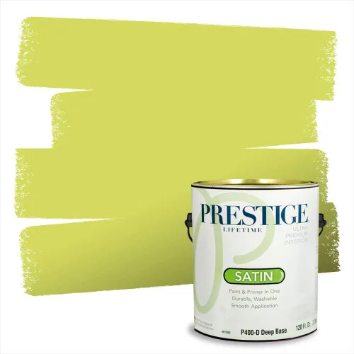 Miniatura 93 de PRESTIGE Paints Exterior Paint and Primer In One, 1-Gallon, Satin, Comparable Match of Benjamin Moore* Royal Linen* 931BM-PCM