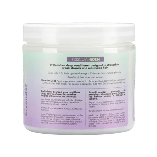 Miniatura 3 de EDEN BodyWorks Acondicionador profundo anti-rotura de aloe lavanda (16 onzas) - Tratamiento capilar para fortalecer y mejorar la elasticidad