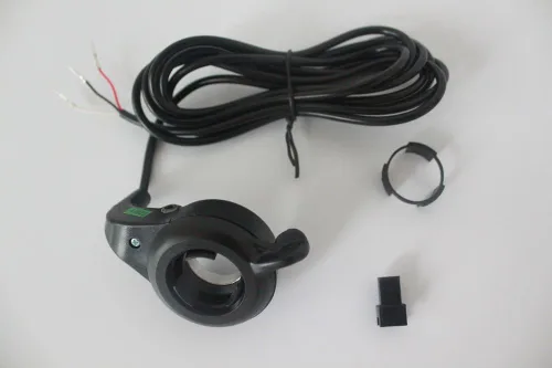 Miniatura 7 de 24 V/36 V/48 V bicicleta eléctrica E-Bike Pulgar Control de velocidad del acelerador Twist Gas Acelerador Scooter Accelerator Pulgar de base simple