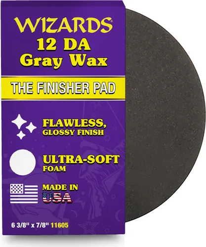 Miniatura 13 de Wizards 11204 Almohadilla de pulido de espuma amarilla – Almohadilla de pulido para búfer orbital – Corrección de pintura automática – Accesorio DA