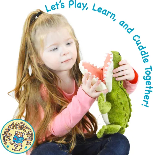 Miniatura 6 de TigerHart Carioca The Crocodile - Peluche de cocodrilo grande de 19 pulgadas