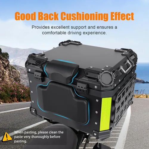Miniatura 5 de Caja Superior de Motocicleta de 55L con Panel Molle Caja Superior Universal para Motocicletas Adecuada para Guardar Cascos y Equipaje