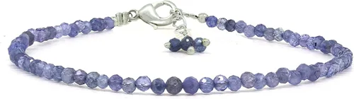 Miniatura 85 de Gempires - Pulseras de cuentas de piedras preciosas hechas a mano, ligeras, de cristal, para uso diario, hipoalergénicas, de 8 pulgadas, chapadas