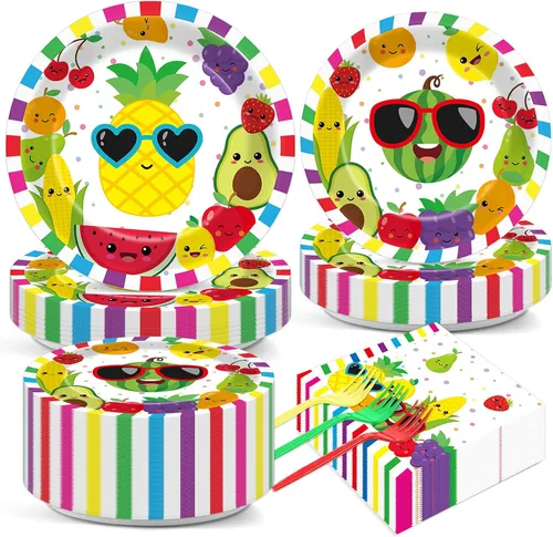 Miniatura 14 de gisgfim Juego de decoración para fiesta de 50 invitados con temática de camión semi, platos y servilletas para fiesta con temática de camión semi