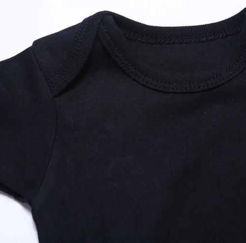 Miniatura 4 de ROMPERINBOX Onsies for Baby Boy Girl Black Multi-pack Short Sleeve Bodysuits
