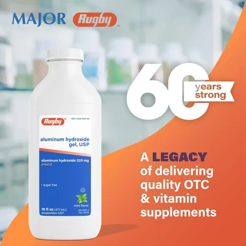Miniatura 2 de Hidrogel de aluminio, USP 320mg/0.2 fl oz 16 oz por botella genérico para Amphojel Paquete de 6 en total 96 oz