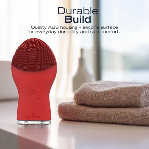 Miniatura 7 de Nautica PC120 - Cepillo de limpieza facial hecho con silicona suave ultra higiénica, impermeable, recargable, con tecnología sónico, para hombres