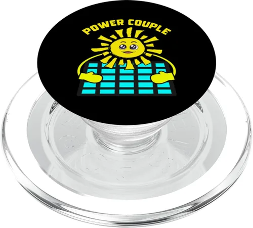 Miniatura 8 de Power Couple Sun and Solar Panel Energy PopSockets Adhesive PopGrip