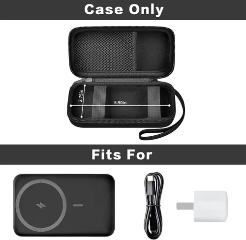 Miniatura 2 de Estuche para la batería magnética Anker de 10,000 mAh, cargador portátil inalámbrico plegable, soporte para 633/622/621/321 de 5,000 mAh Power Bank