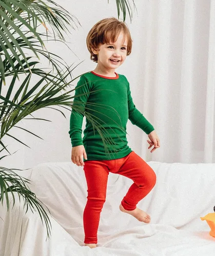 Miniatura 4 de AVAUMA Conjunto de pijama para bebés y niñas de 6 a 7 años, lindo ajuste cómodo, diseño de patrón de Navidad, pijamas de algodón