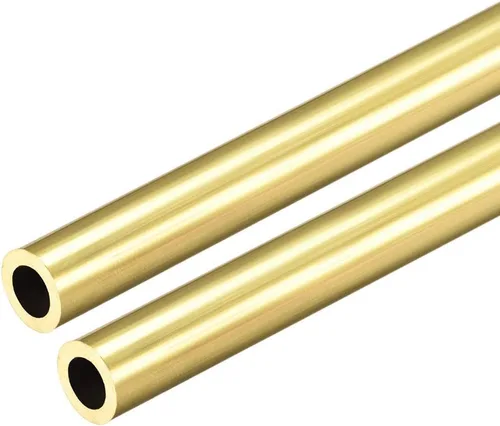 Miniatura 6 de uxcell Tubo redondo de latón, 11.811 in de longitud 0.276 in de diámetro exterior de 0.059 in de grosor de pared, tubo recto sin costuras, 2 piezas