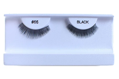 Miniatura 4 de 10 pares de pestañas postizas 100% cabello humano negro natural #99 negro (Black-99)