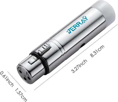 Miniatura 5 de JERRAY DMX512 inalámbrico 1 unids receptor hembra XLR 2.4G iluminación LED para escenario PAR fiesta luz control de iluminación plata