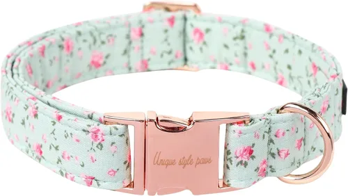 Miniatura 45 de Unique style paws - Collar para perro con hebilla de metal, naranja, duradero, lindo collar para perros pequeños, medianos y grandes