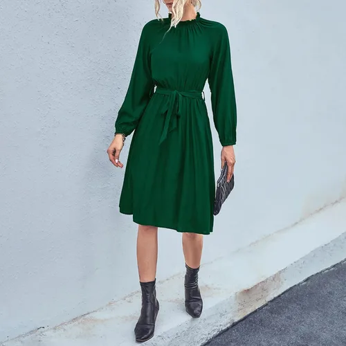 Miniatura 4 de Vestidos de otoño para mujer, vestidos de invitados de boda para mujer, vestidos semiformales para mujer, otoño e invierno, moda casual