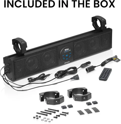 Miniatura 6 de BOSS Audio Systems BRT26A - Barra de sonido ATV UTV de 26 pulgadas de ancho, altavoces de 4 pulgadas, tweeters de cúpula suave de 1 pulgada, rango