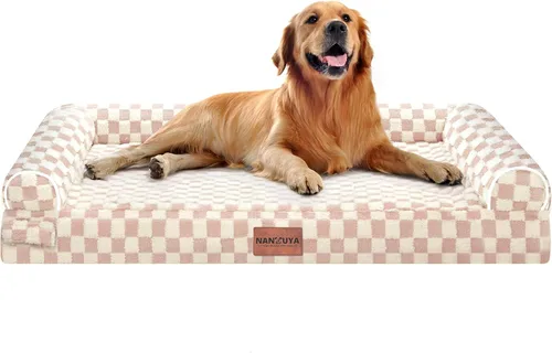 Miniatura 134 de Cama ortopédica lavable para perros medianos y grandes: cama con cojines de apoyo para perros medianos y grandes, cama impermeable de espuma tipo