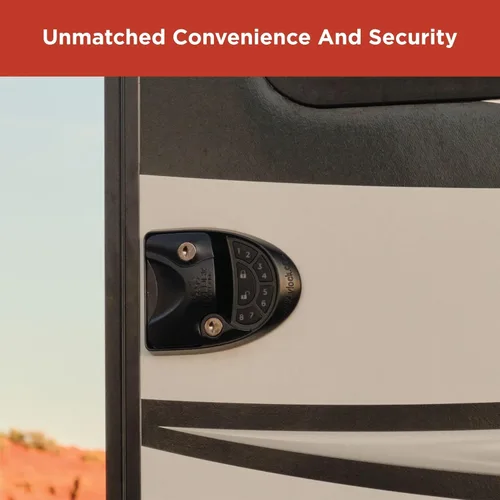 Miniatura 5 de RVLOCK V4 Cerradura de puerta de caravana de metal premium con teclado y control remoto, reemplazo de cerradura de puerta de caravana sin llave