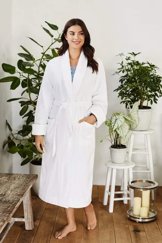Miniatura 6 de Lands' End Bata de baño larga de rizo de algodón para mujer